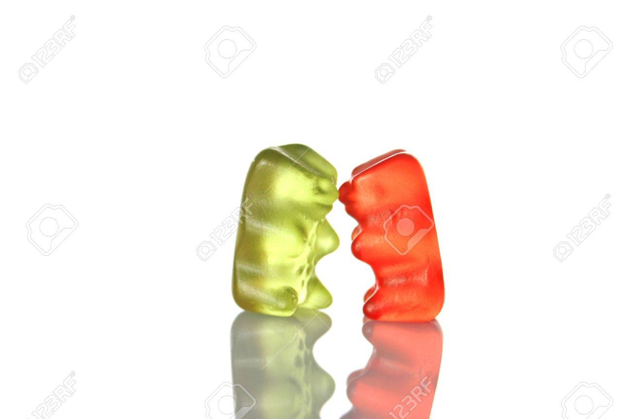sweet gummy bears dancing
