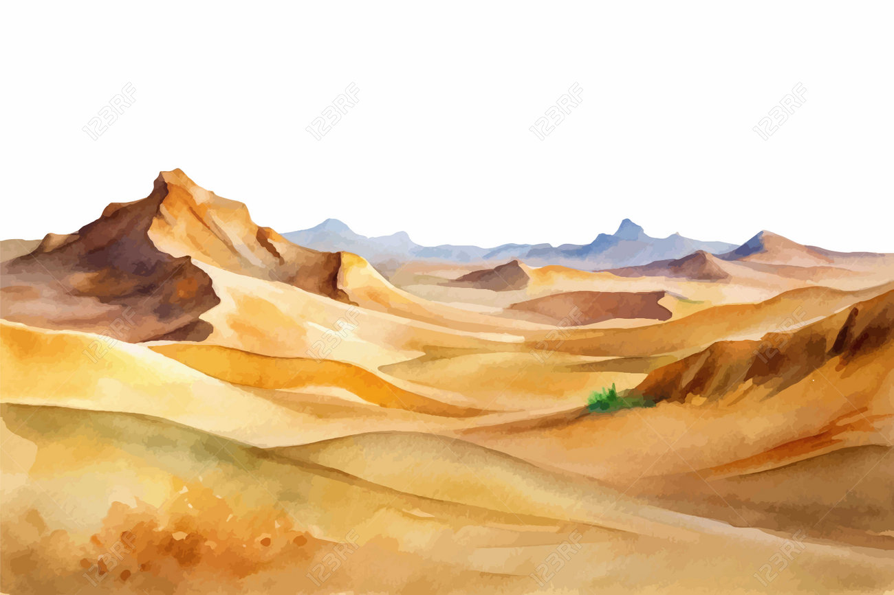 真作】絵画 油彩 砂丘風景 静寂の大地を描く 砂のうねりと静けさ