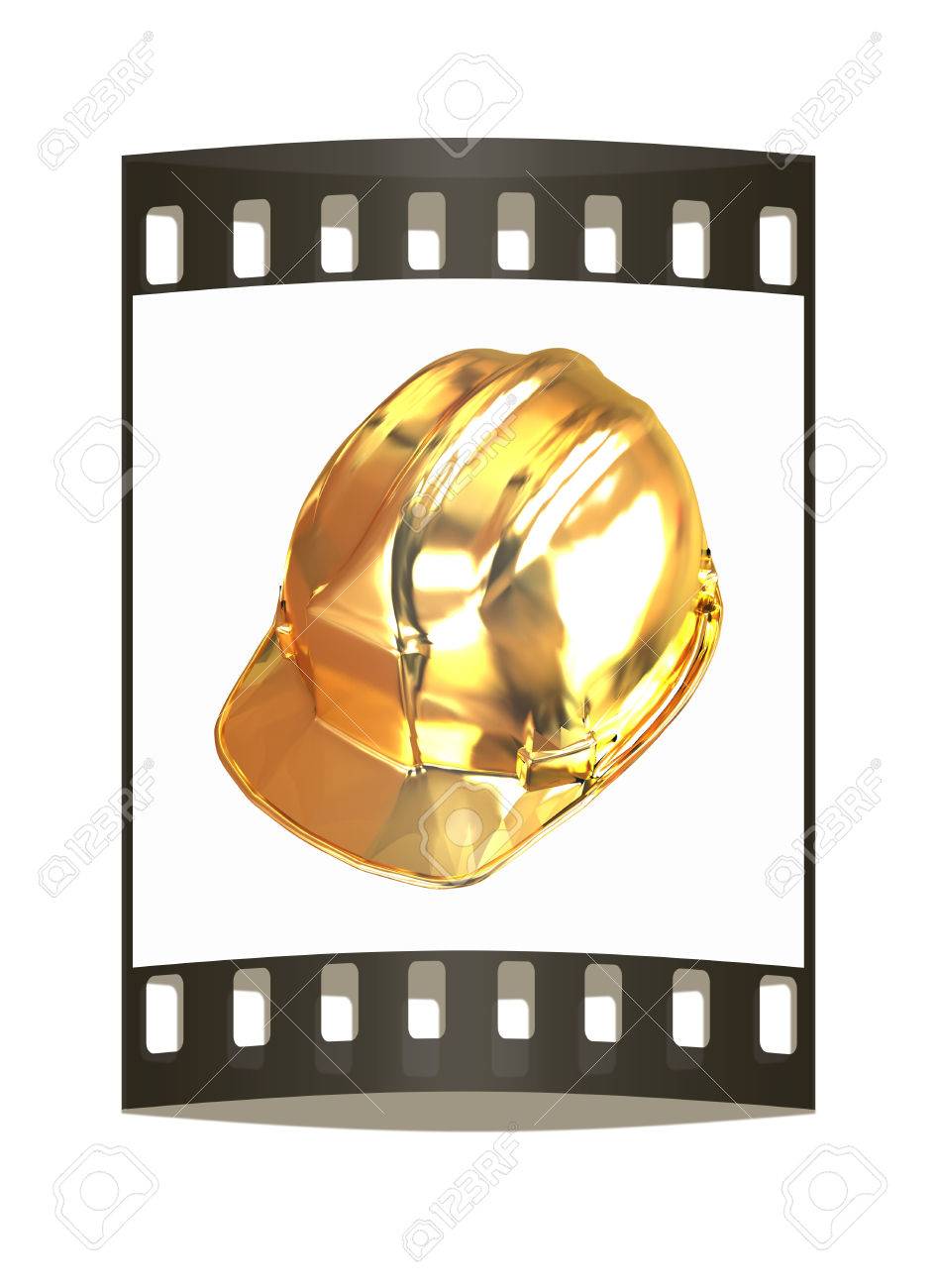 gold hard hat