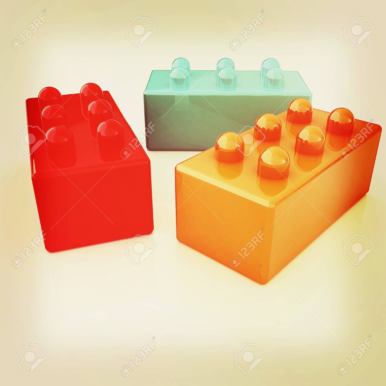 vintage building blocks