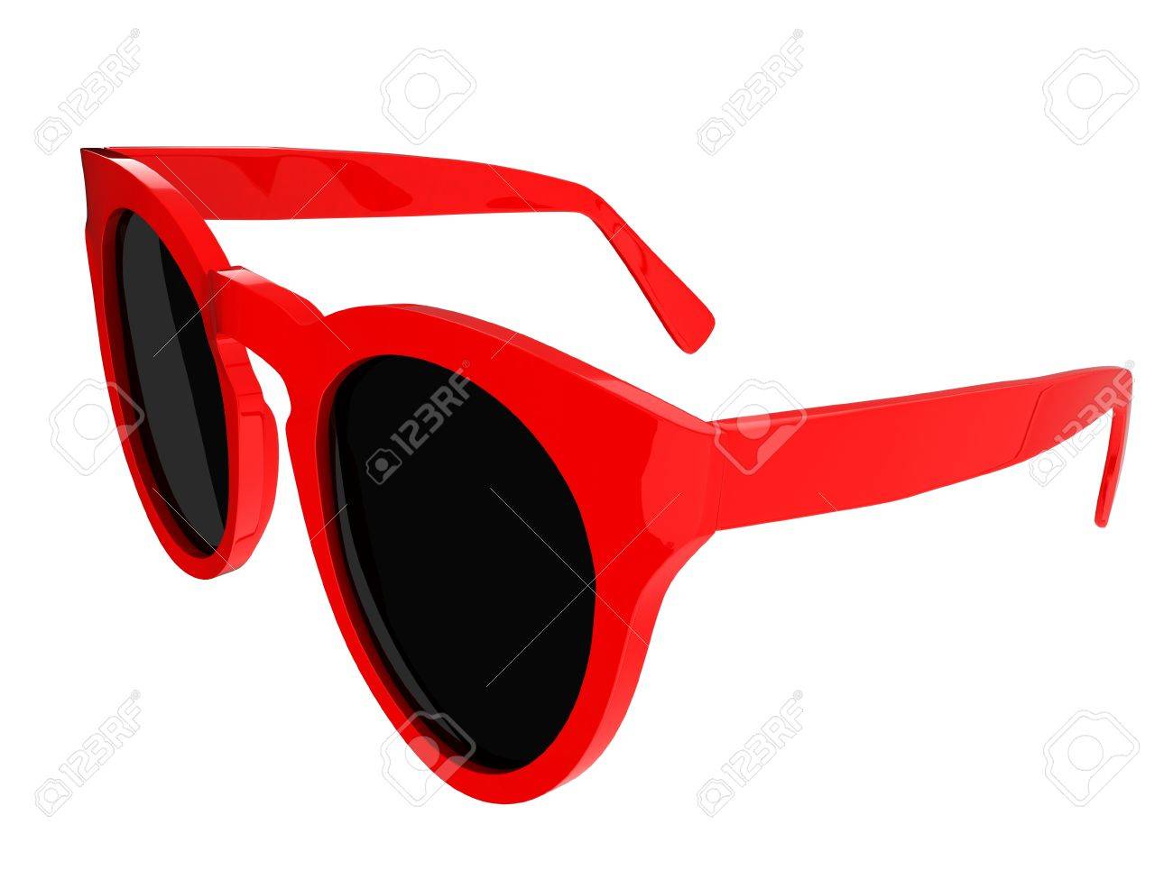 gafas de sol rojas