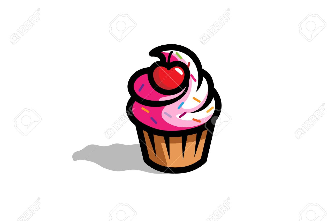 fresh delicious cupcake with