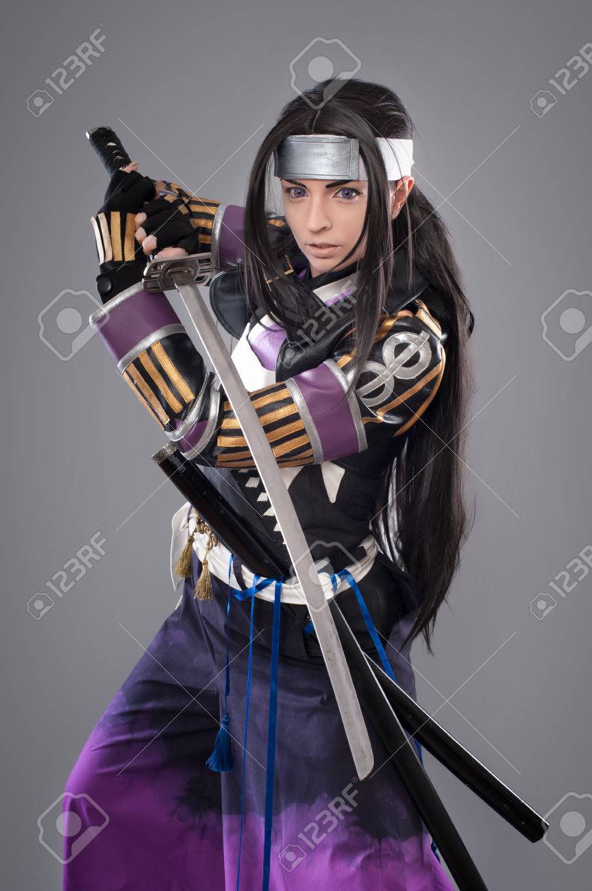 japanese female warriors on Japanese Samurai With Katana Sword Studio Shoot Isolated Stock Photo Picture And Royalty Free Image Image 60732179