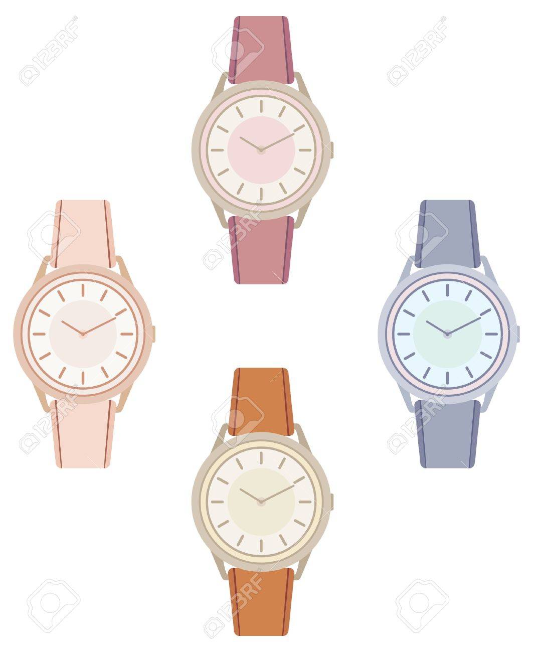 女性の腕時計 のイラスト素材 ベクタ Image