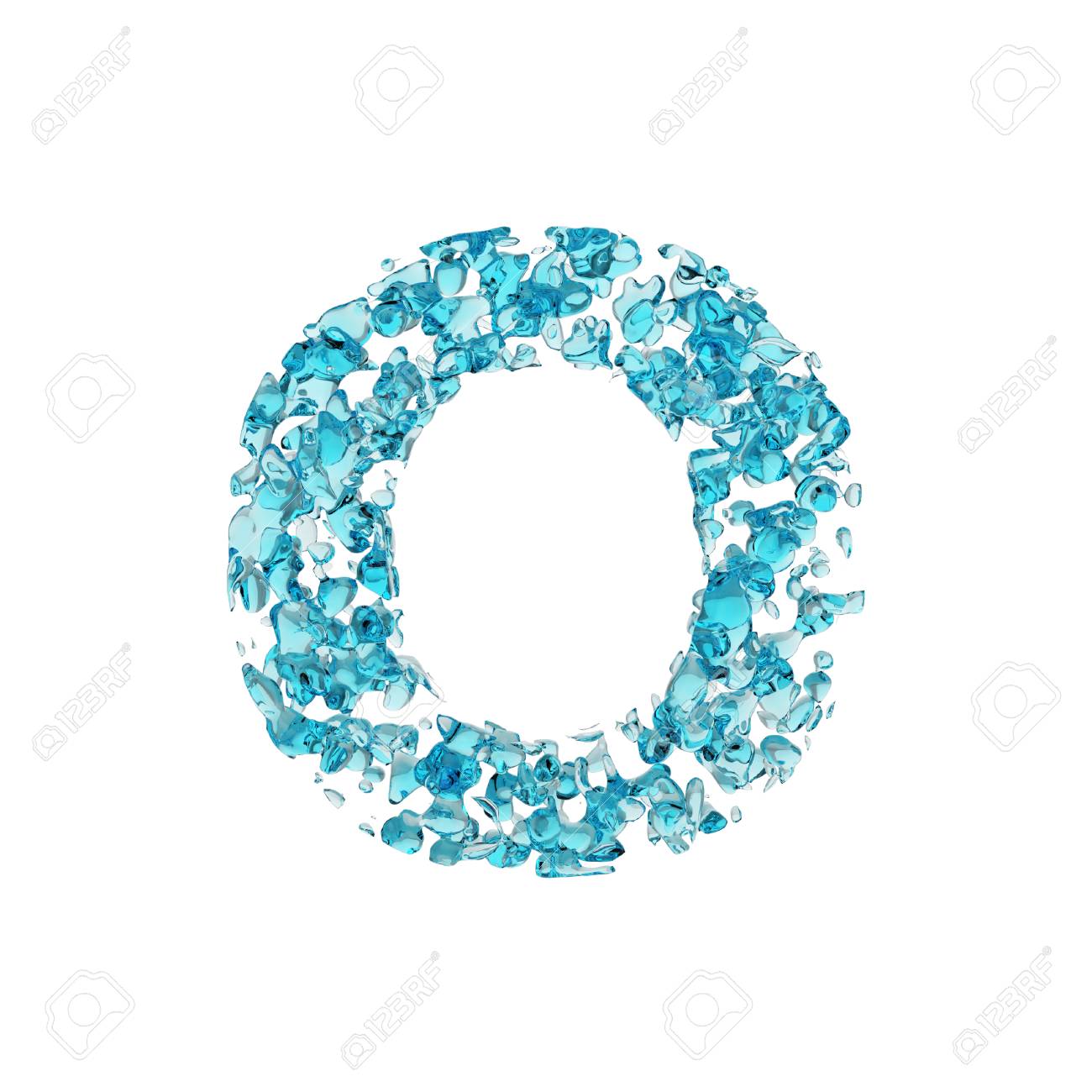 alphabet letter o uppercase liquid font made of blue water drops water drops font