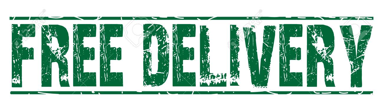 Stempel Mit Text Lieferung Frei Haus Auf Weiss Vektor