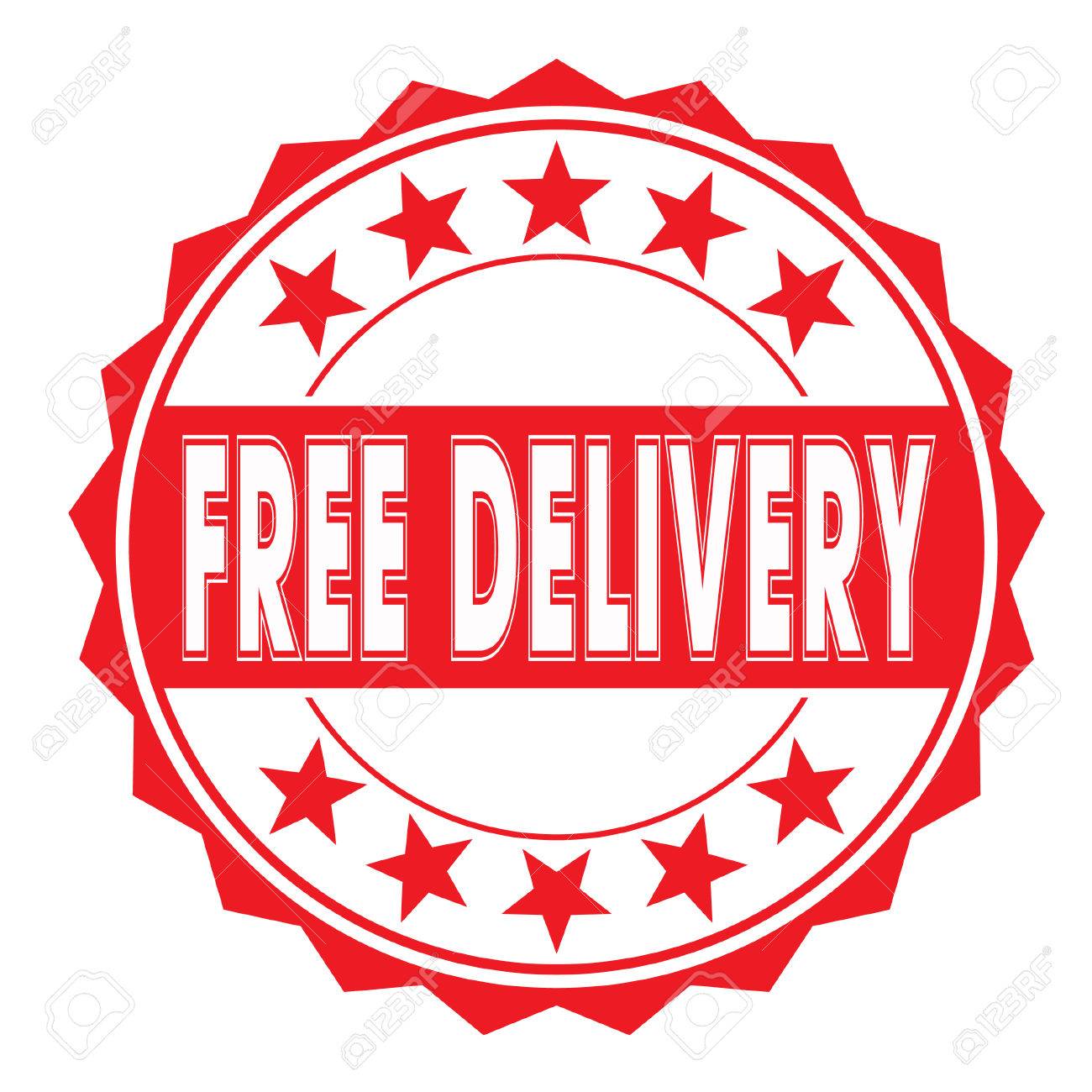 Grunge Stempel Mit Text Lieferung Frei Haus Auf Weiss Vektor