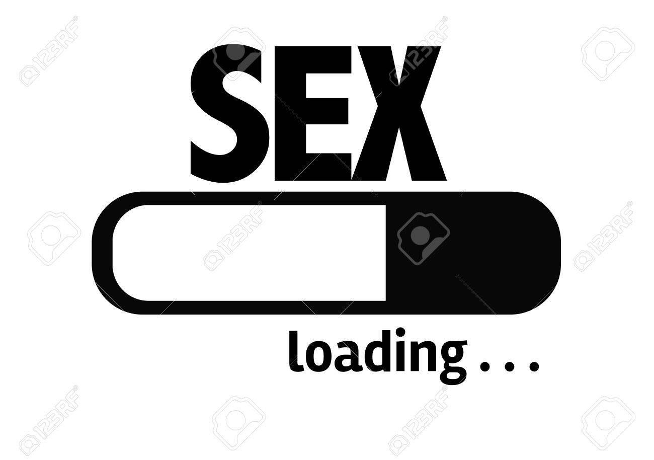 Progress Bar Loading With The Text Sex Stock Photo, Picture and Royalty  Free Image. Image 60964194.