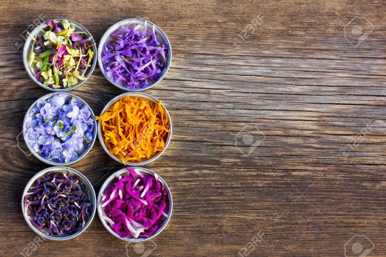 a set of fresh and colorful dried flower petals. aromatherapy, herbal tea, homeopathic medicine. Free space for text. Copy space - 54694921 a set of fresh and colorful dried flower petals. aromatherapy, herbal tea, homeopathic medicine. Free space for text. Copy space - 54694921