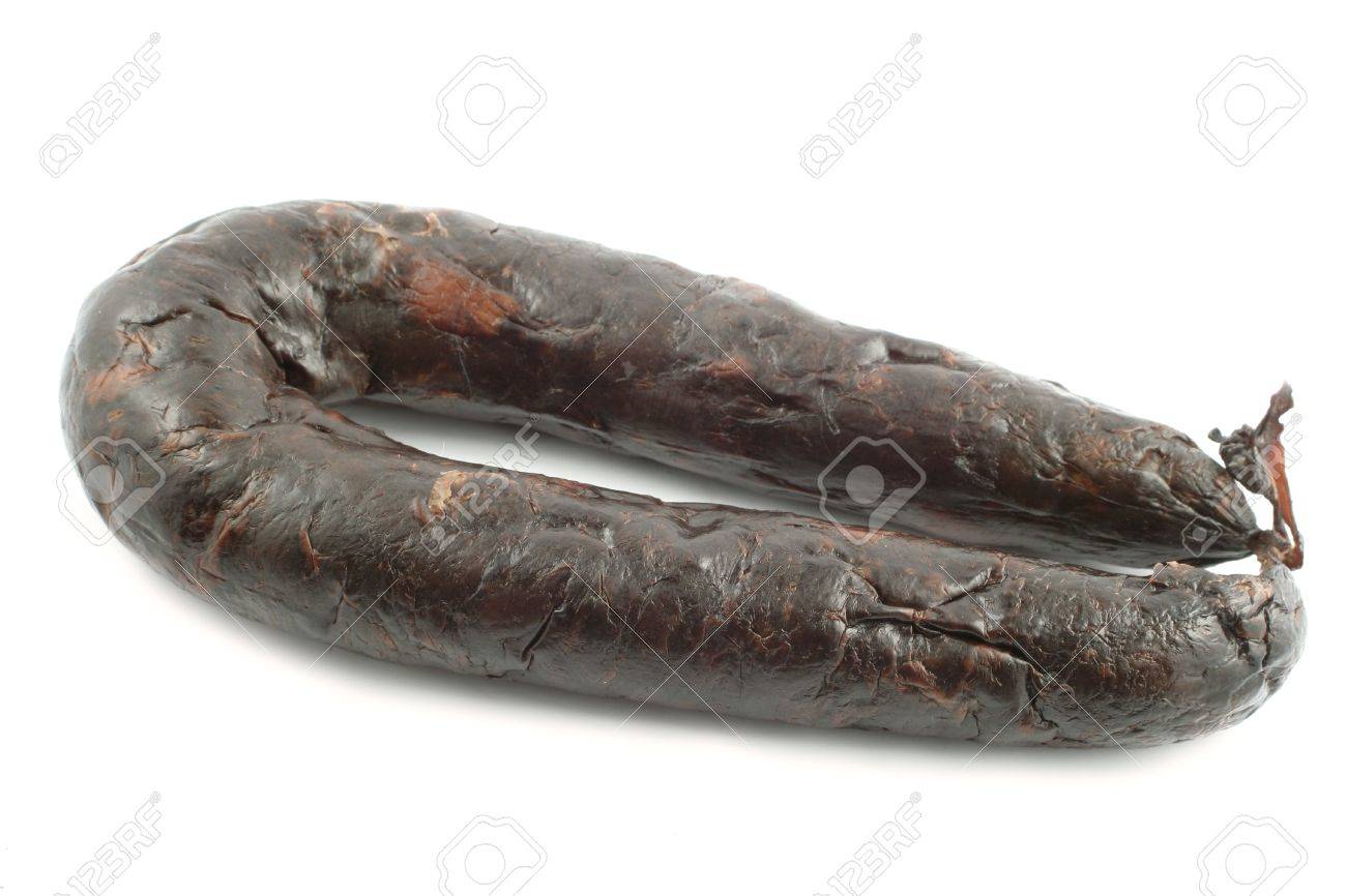 全体のスパイシーなイタリアの黒い血のソーセージ の写真素材 画像素材 Image 全体のスパイシーなイタリアの黒い血のソーセージ の写真素材 画像素材 Image