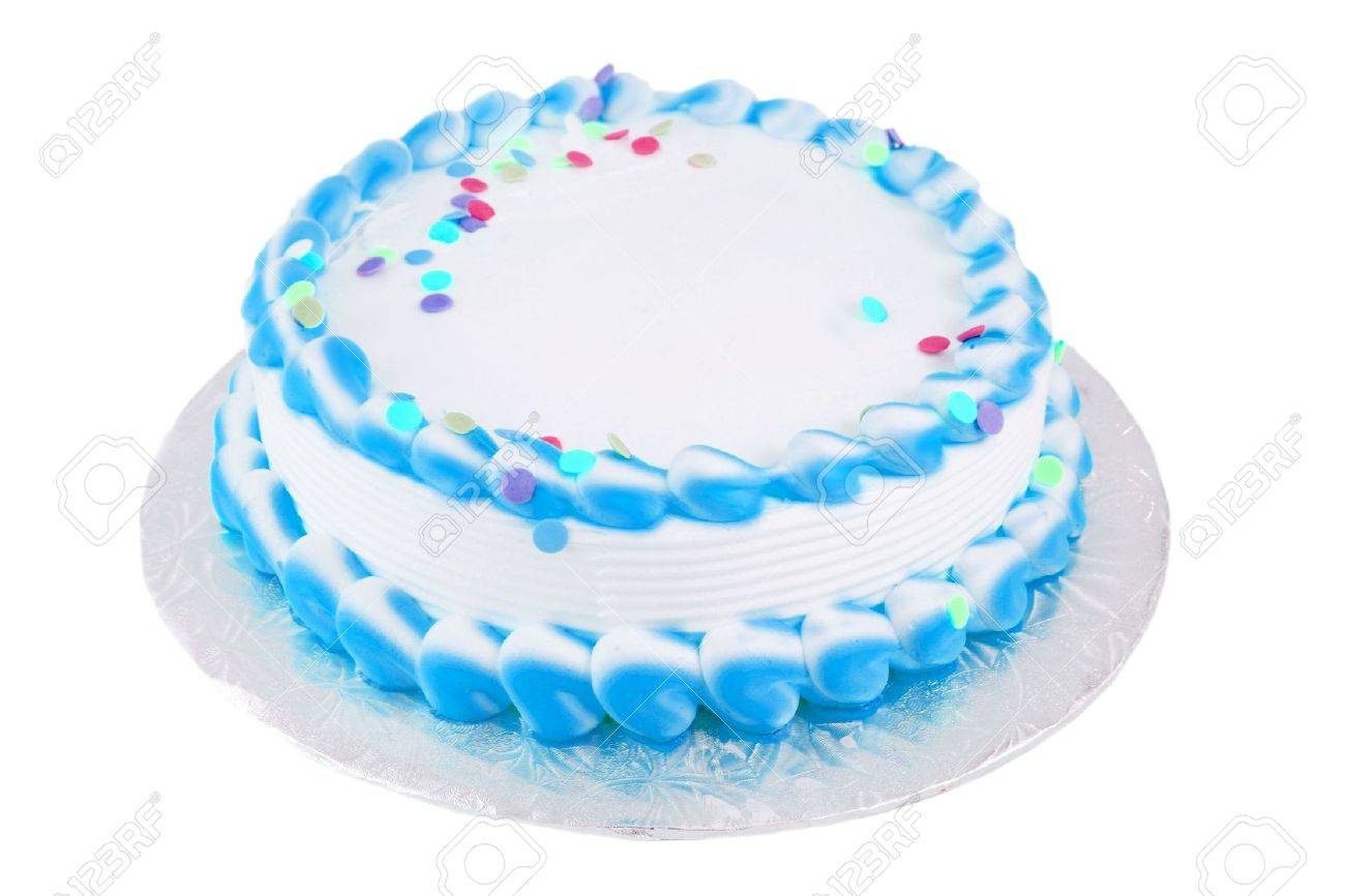 frosted blank festive cake