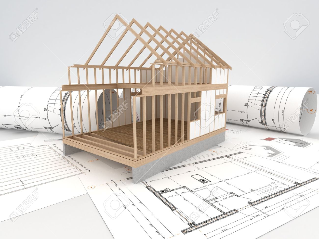 Architecture Houses Drawings design and construction of wooden house - architects technical Architecture Houses Drawings design and construction of wooden house - architects technical