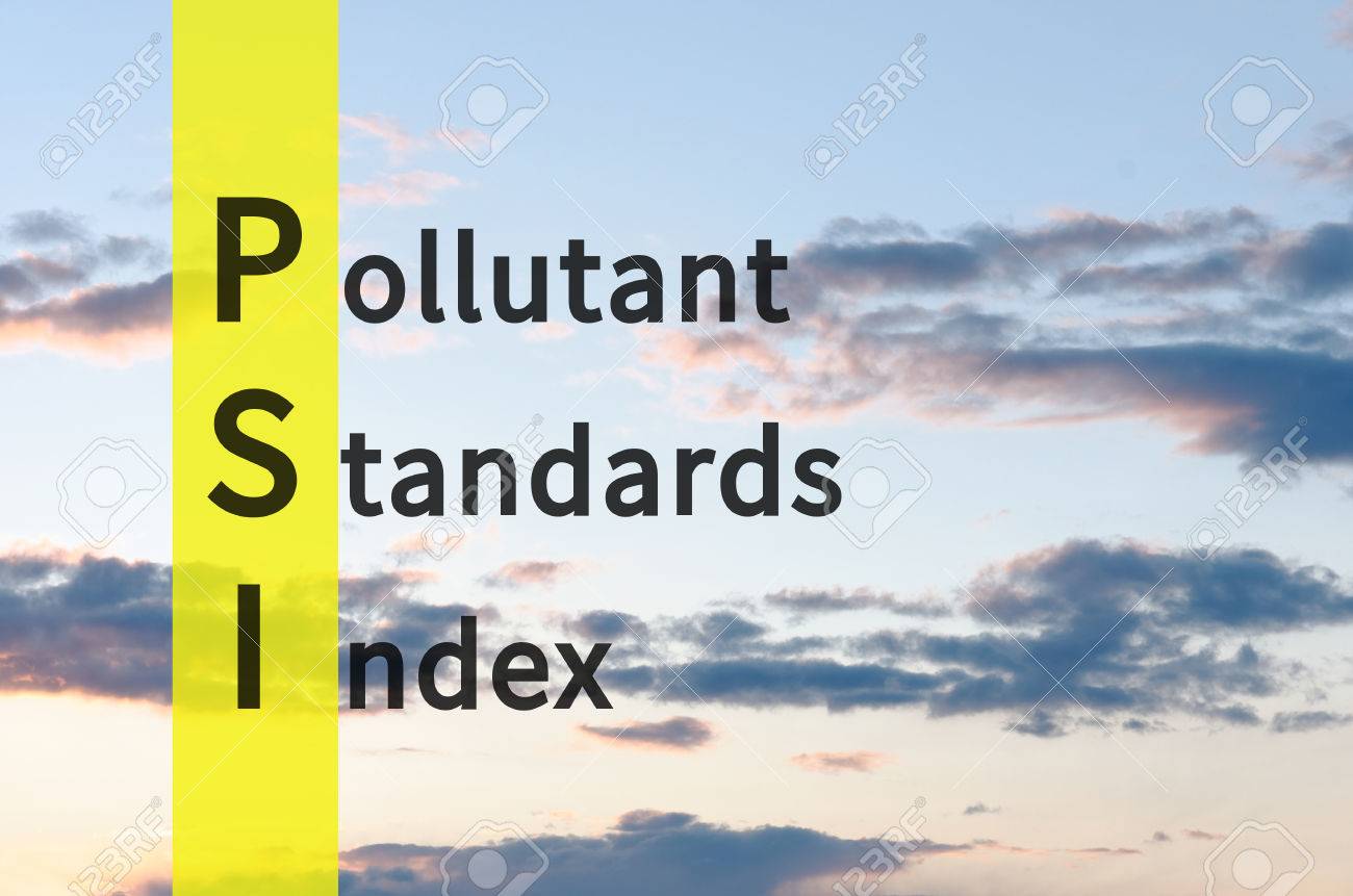 Acronym Psi As Pollutant Standards Index Stock Photo Picture And Royalty Free Image Image 80818661