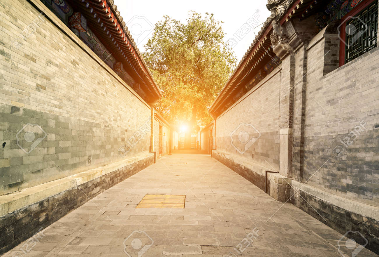 Traditional architecture and alleys in Beijing - 128803892 Traditional architecture and alleys in Beijing - 128803892