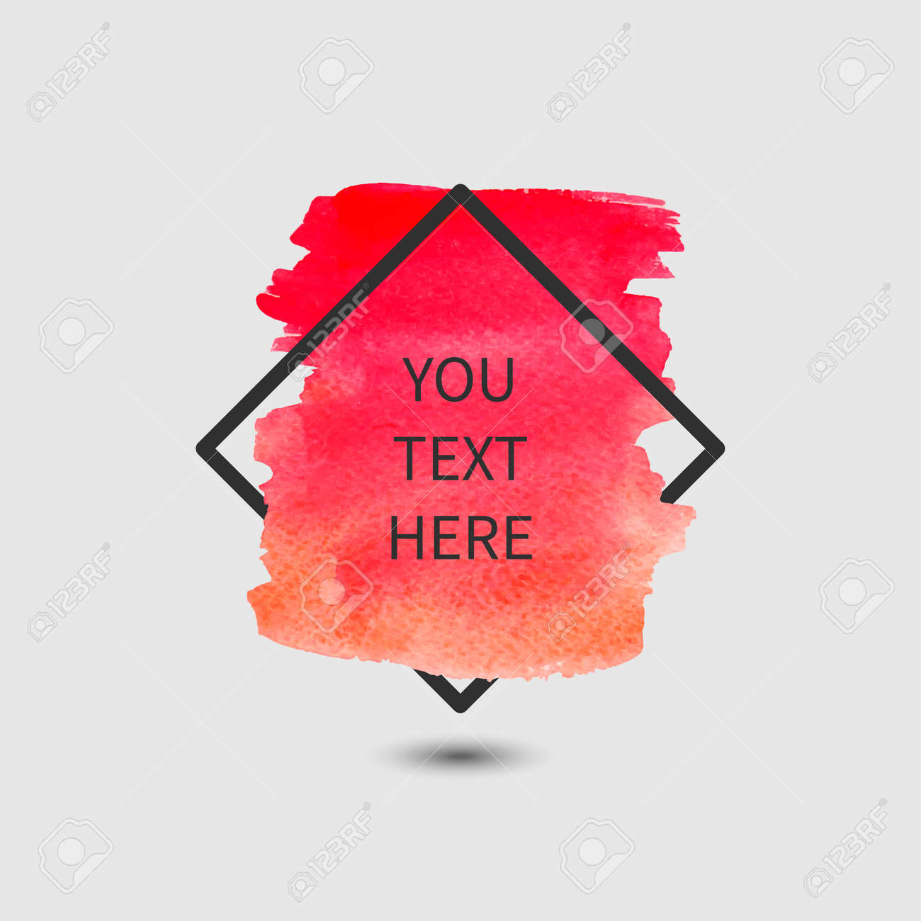logo paint template original grunge brush paint texture design