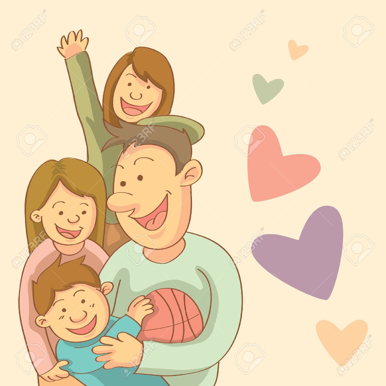 Happy Family Royalty Free SVG, Cliparts, Vectors, and Stock Illustration.  Image 11068289., image size:1300x1300