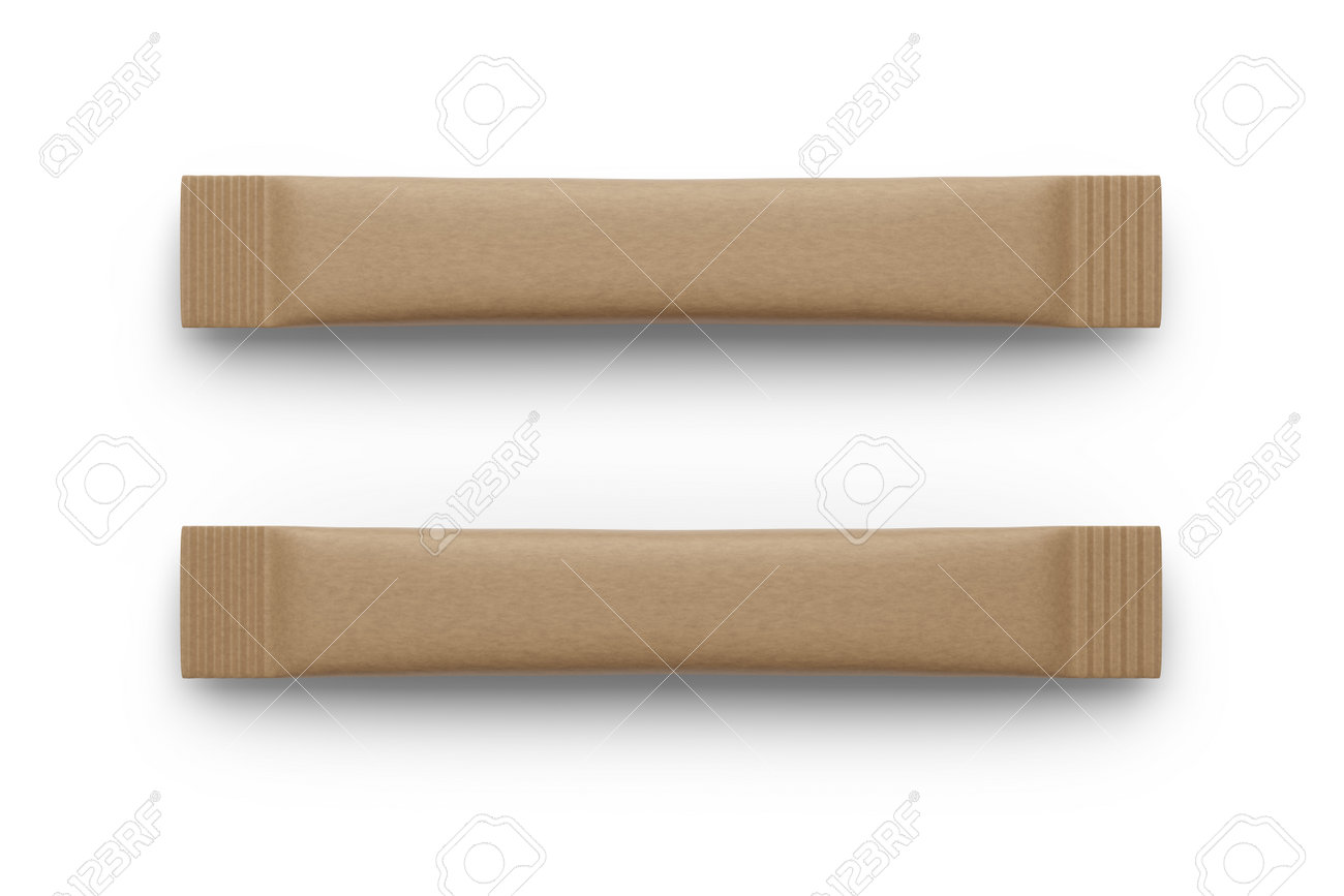 Download Blank Brown Kraft Paper Sugar Stick Sachet Pack Isolated On White Stock Photo Picture And Royalty Free Image Image 162300071