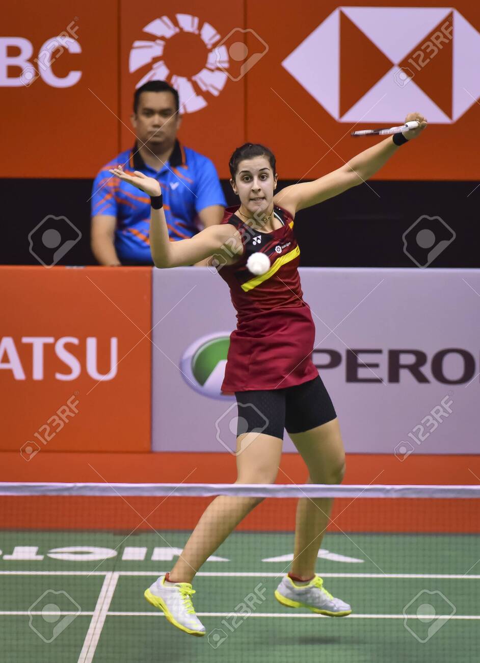 Kuala Lumpur Malaysia January 21 2018 Carolina Marin Of Spain Women S Single During The Perodua Malaysia Masters 2018 At Axiata Arena Bukit Jalil Stock Photo Picture And Royalty Free Image Image 145726934