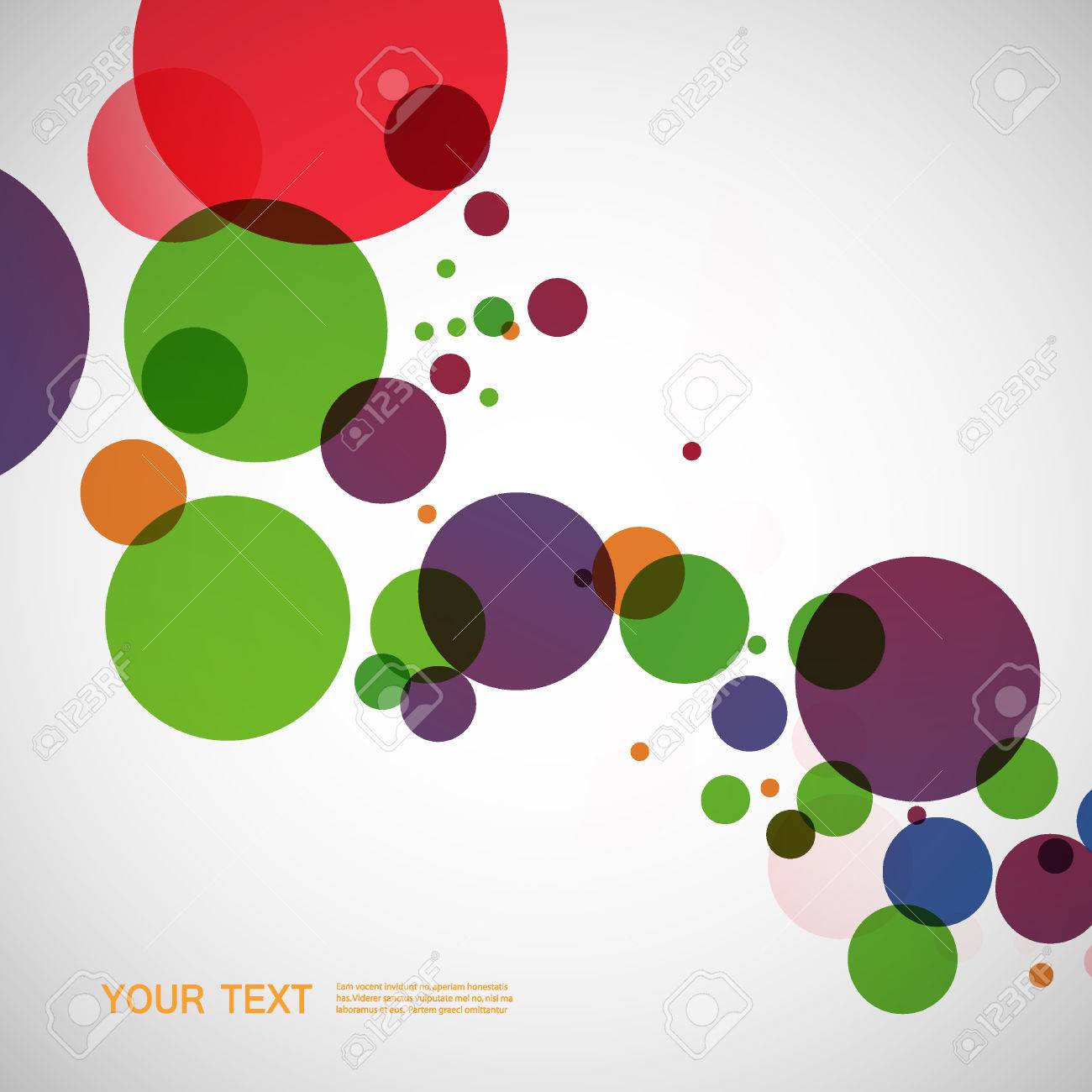 大きなカラーボールのベクター背景デザイン のイラスト素材 ベクタ Image