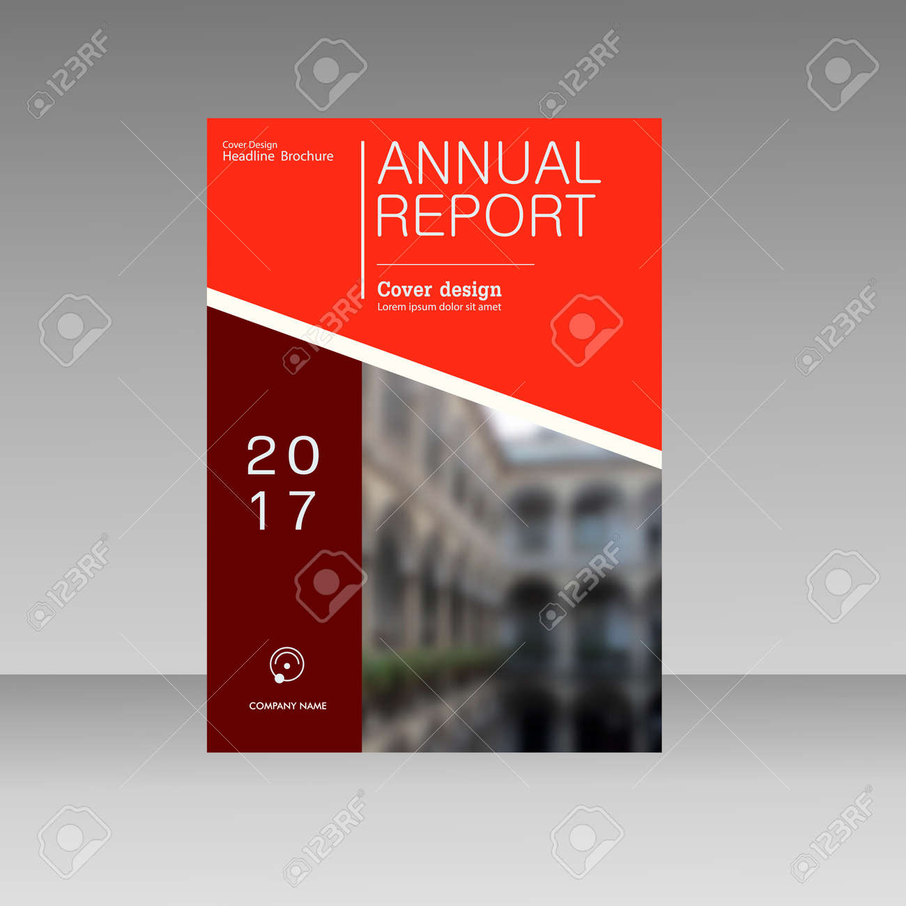 annual report business magazine vector template cover book
