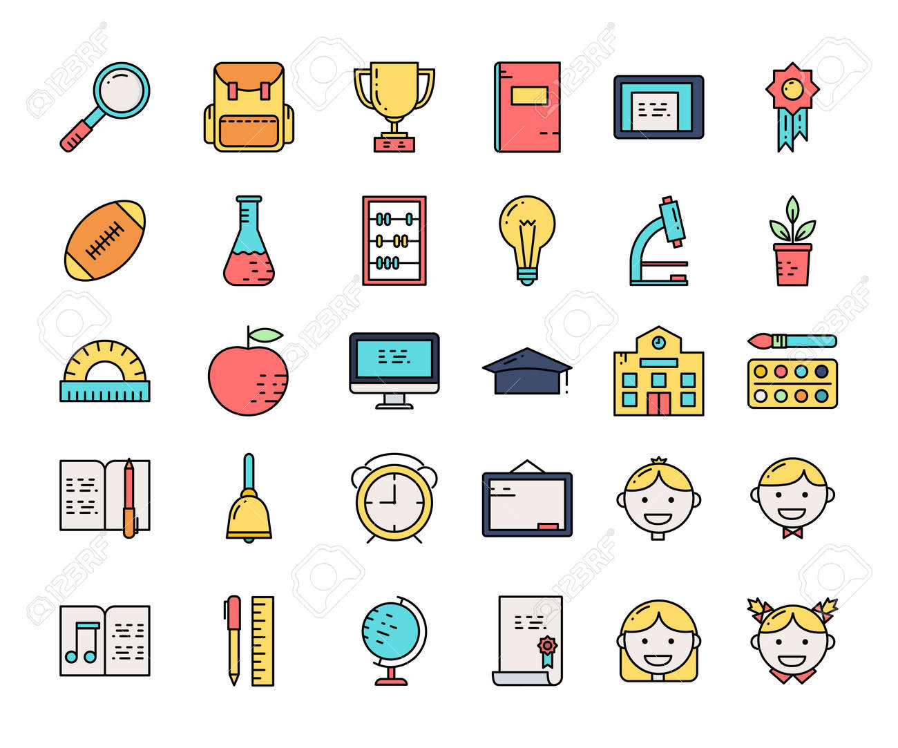 education and learning color