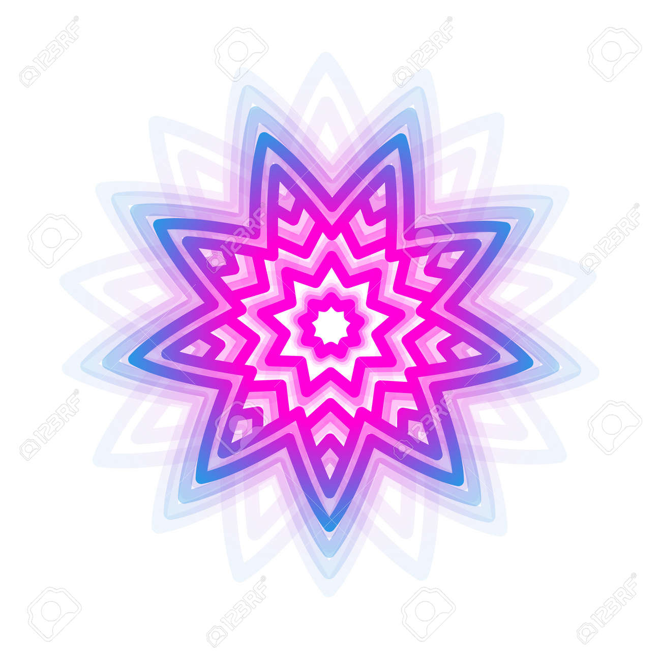 a vector illustrations in bright neon colors design prints for