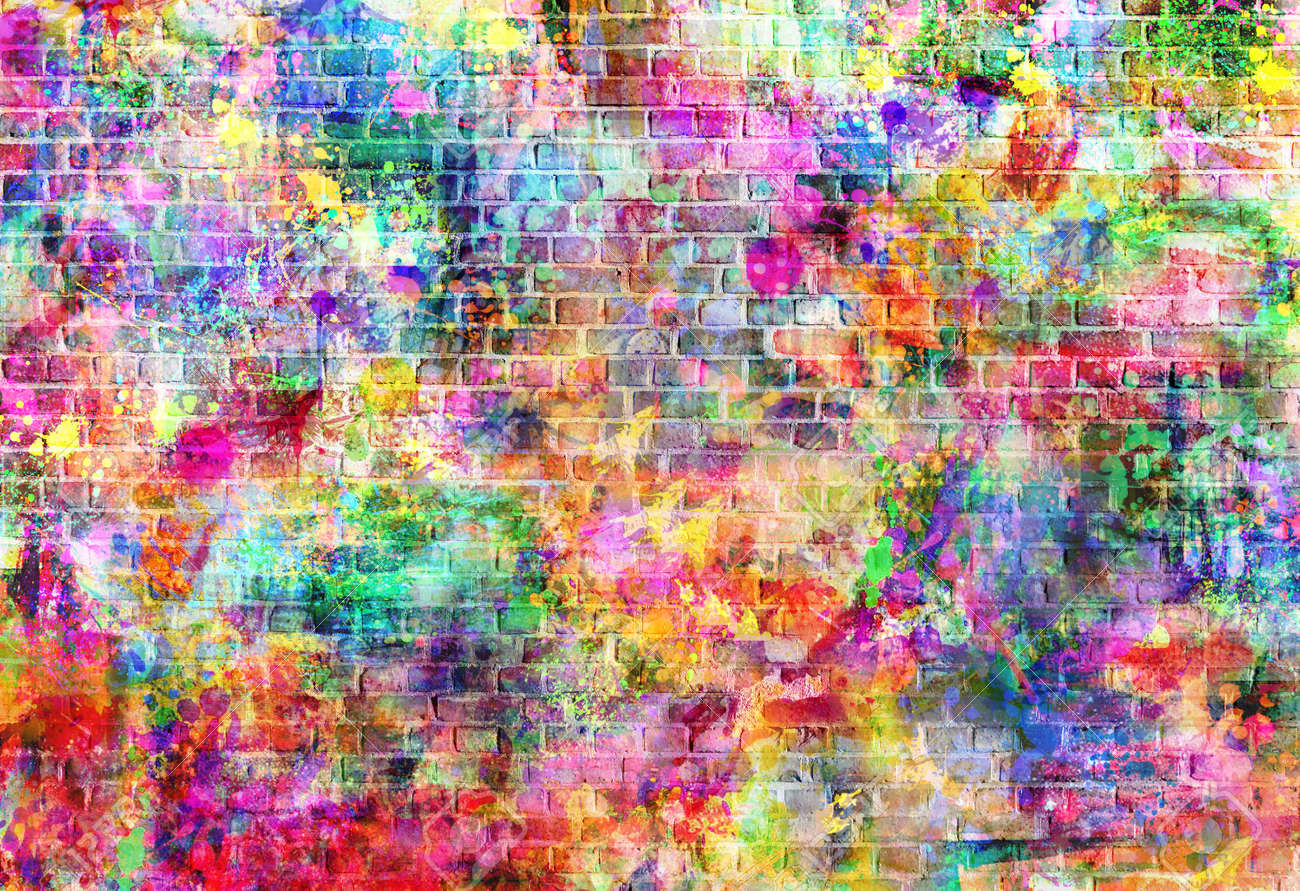 Ilustracion Colorida Del Grunge Del Arte De La Pared Papel Pintado De Arte Urbano Arte De La Calle De Fondo Fotos Retratos Imagenes Y Fotografia De Archivo Libres De Derecho Image 47326466