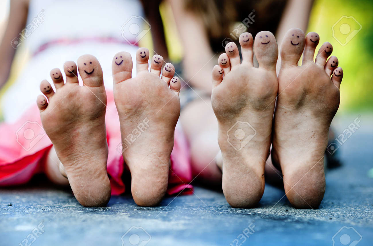 Detail Of Smiling Feet Stock Photo, Picture and Royalty Free Image. Image  27501751.