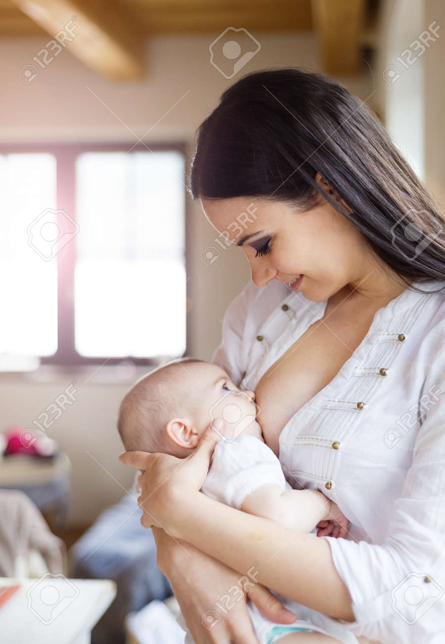 girl breastfeeding