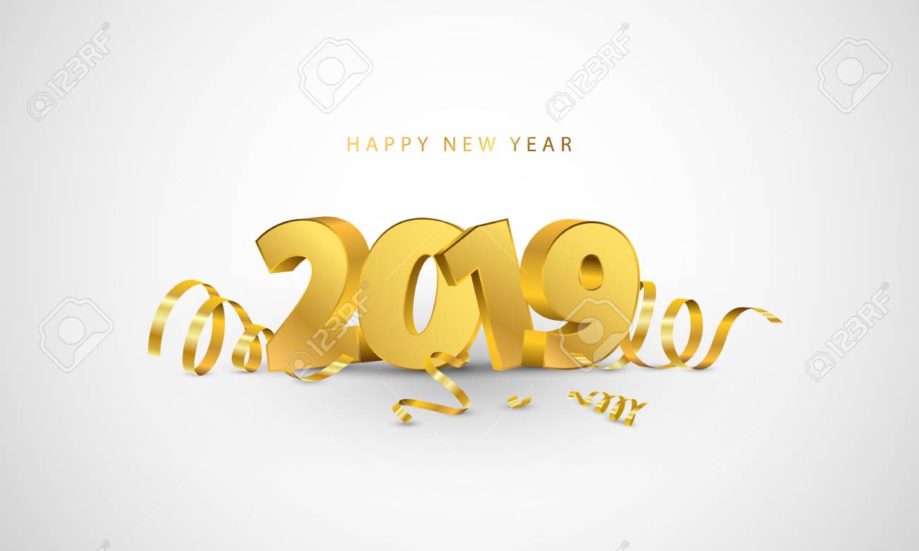 happy new year 2019 background greeting card design template happy new year 2019 card