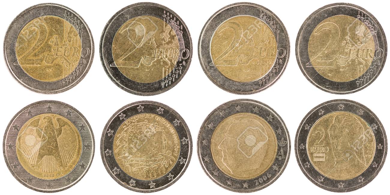 いくつかヨーロッパ 2 ユーロ硬貨 前面と背面 白い背景で隔離の使用 の写真素材 画像素材 Image いくつかヨーロッパ 2 ユーロ硬貨 前面と背面 白い背景で隔離の使用 の写真素材 画像素材 Image