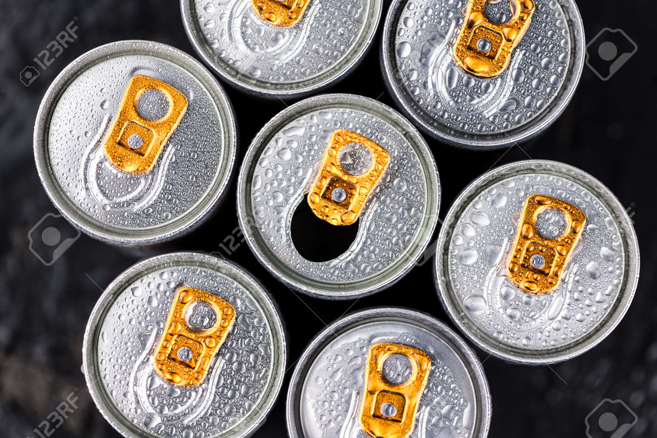 Some fresh Energy Drinks on a vintage slate slab, selective focus, close-up shot - 90157805 Some fresh Energy Drinks on a vintage slate slab, selective focus, close-up shot - 90157805