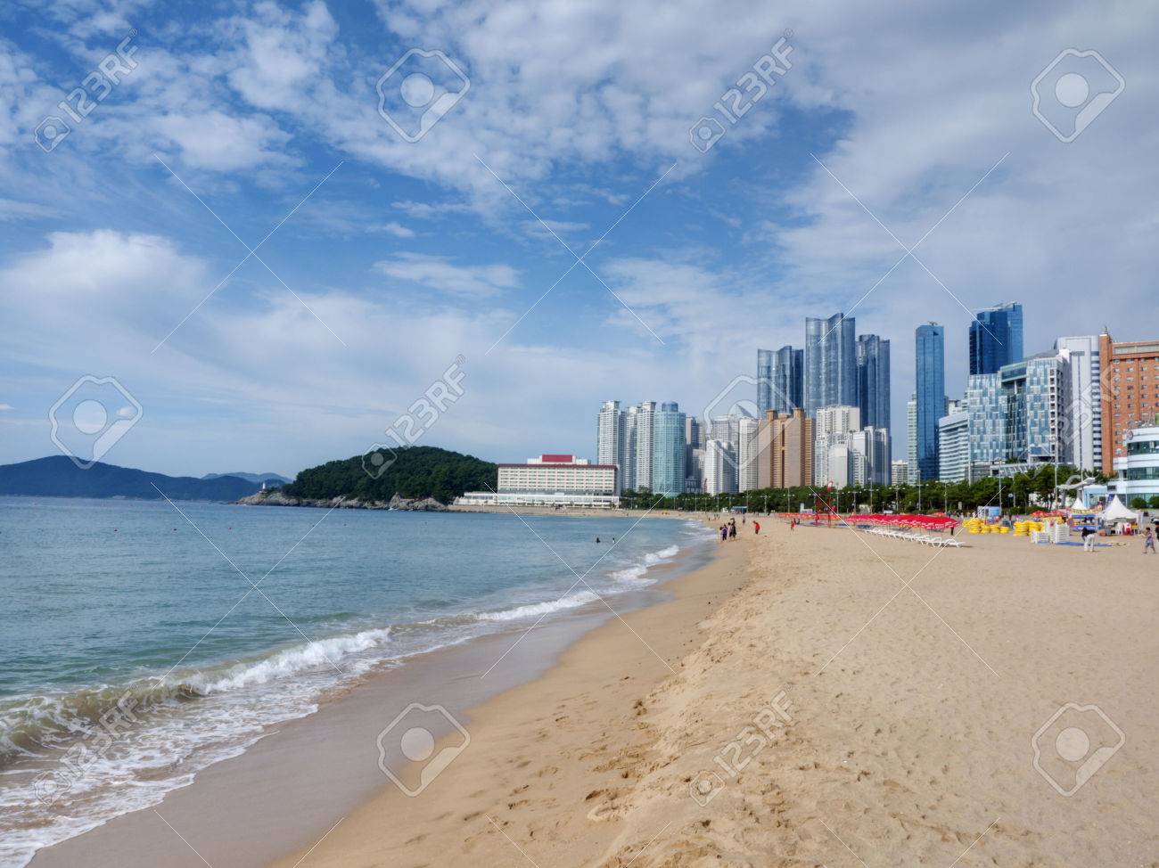 釜山海雲台ビーチ の写真素材 画像素材 Image