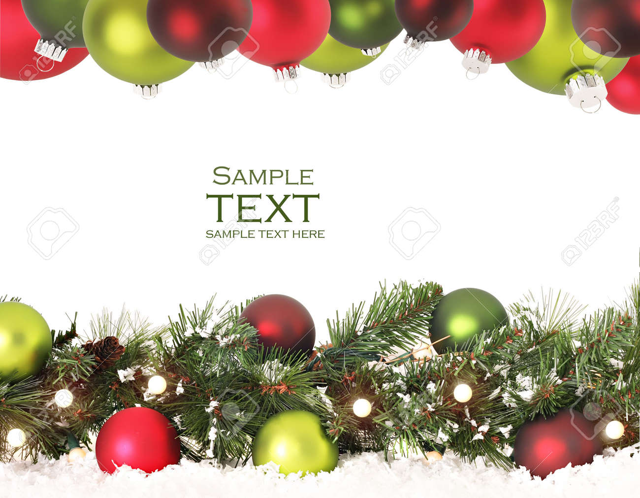 christmas ornaments border
