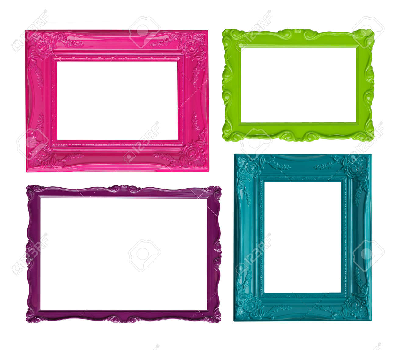 Four Contemporary Picture Frames In High Resolution Vibrant Colors - Four Contemporary Picture Frames In High Resolution Vibrant Colors Stockphoto four contemporary picture frames in high resolution vibrant colors - four contemporary picture frames in high resolution vibrant colors stockphoto