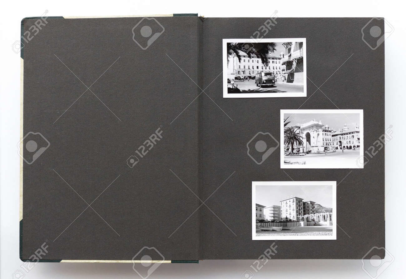 vintage photo album black pages