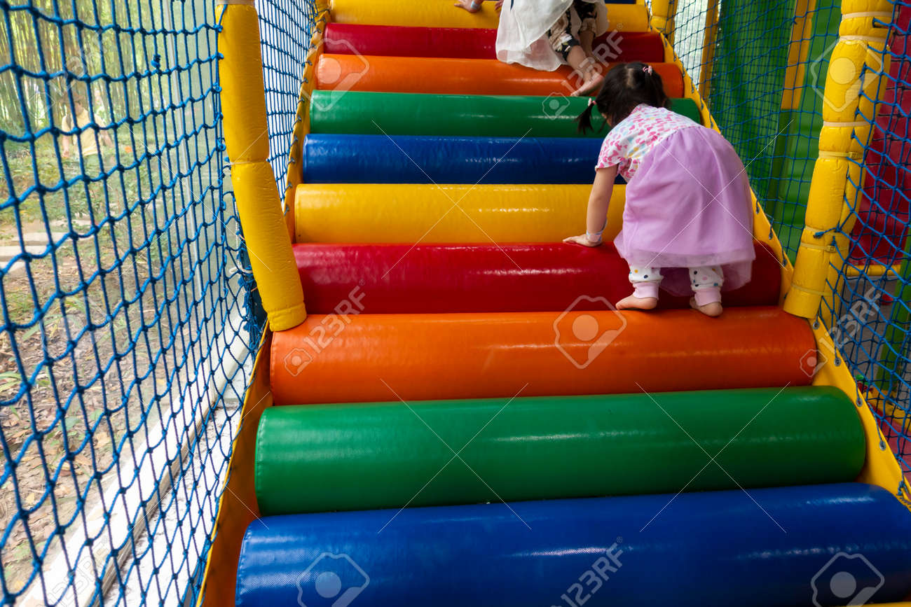 child climbing stairs