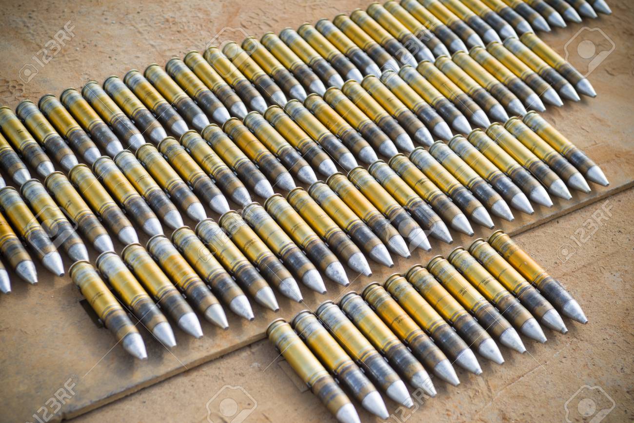 30mm Cannon Shells Used In An Onboard Cannon Of An Ah 64 Apache Stock Photo Picture And Royalty Free Image Image