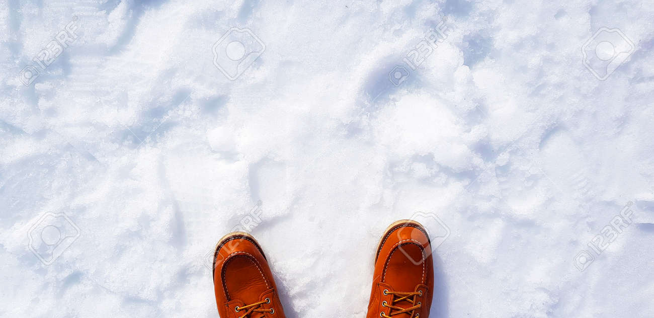 snowy boots