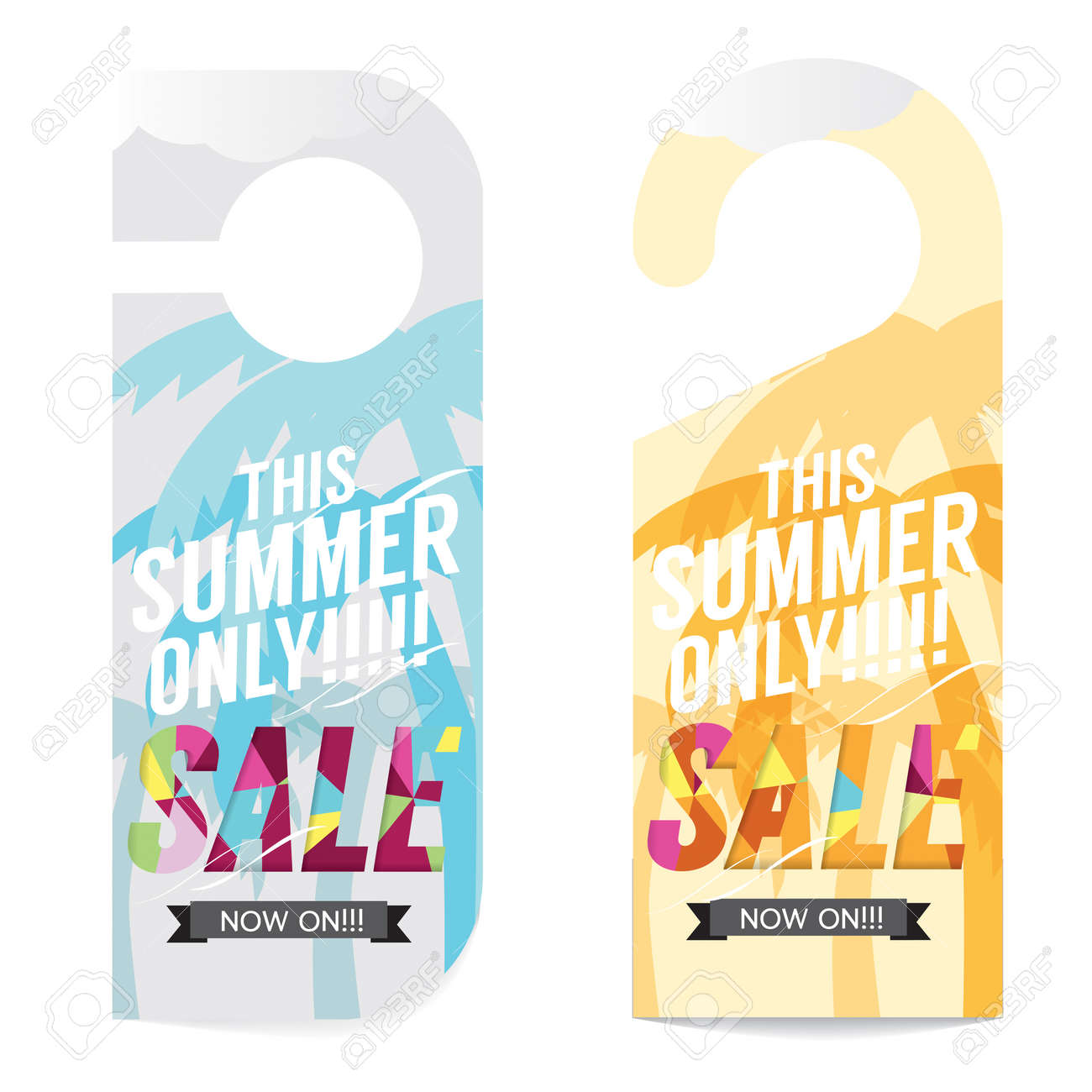 summer sale tag template vector illustration royalty free cliparts