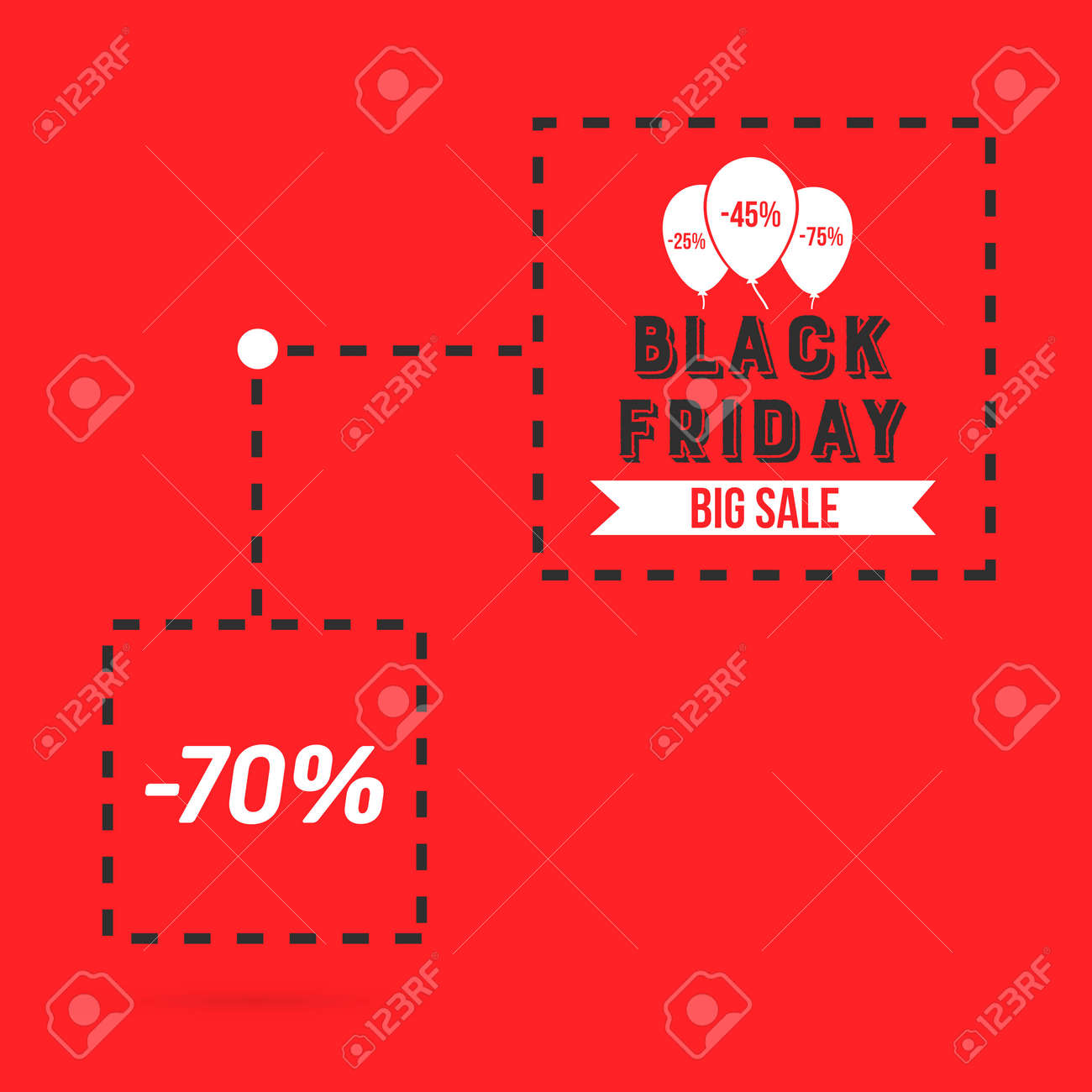 abstract vector black friday