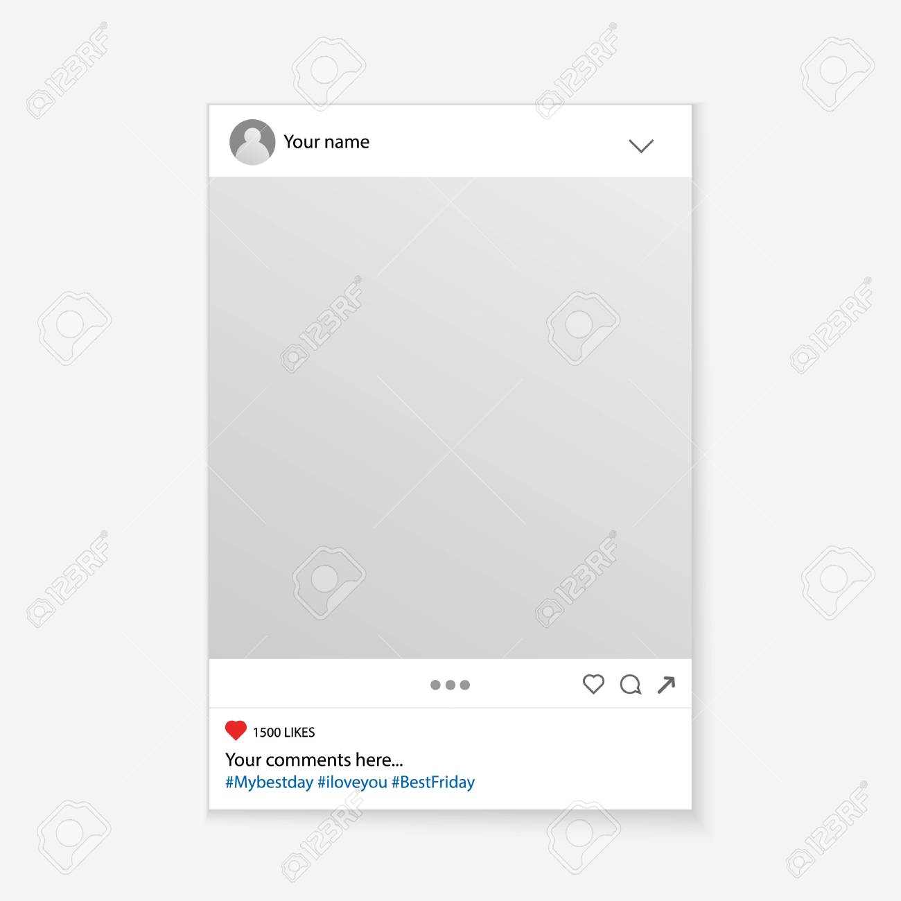Creative vector illustration of social media photo prop frame isolated on background. Art design mockup. Abstract concept graphic element for your post - 91593400 Creative vector illustration of social media photo prop frame isolated on background. Art design mockup. Abstract concept graphic element for your post - 91593400