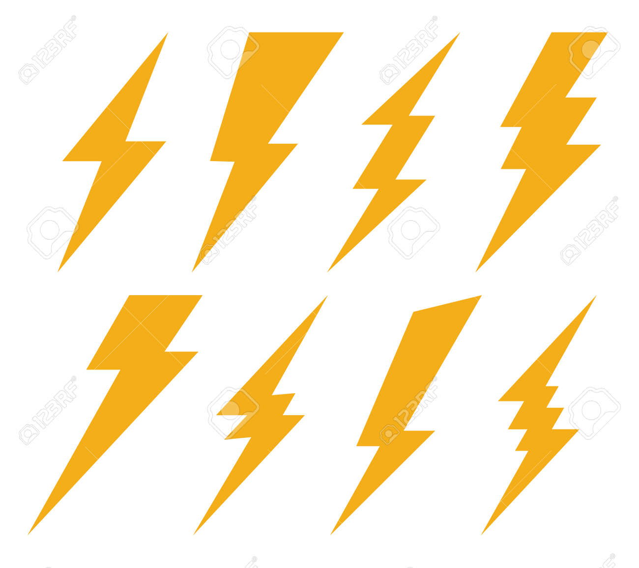 creative vector illustration of thunder and bolt lighting flash