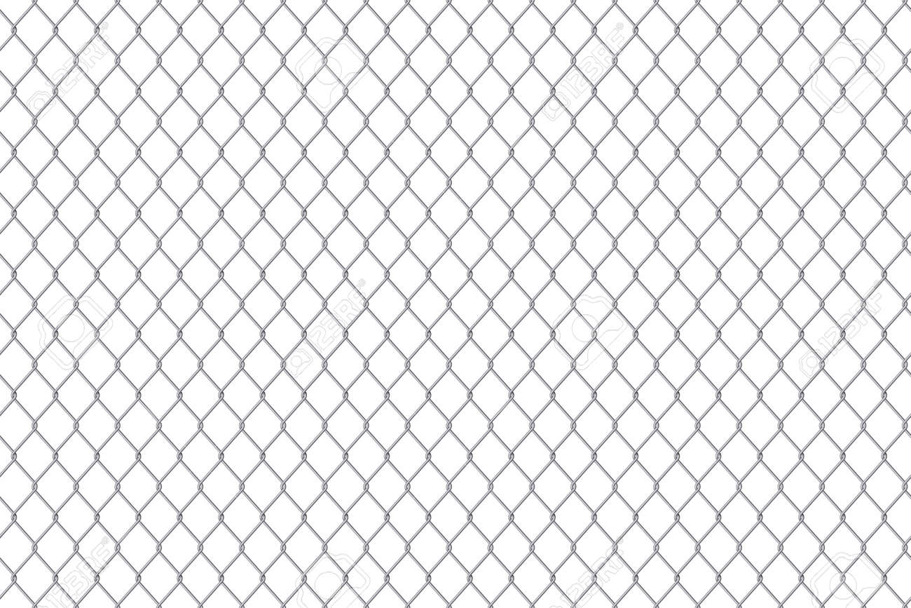Realistic Metal Chain Link Fence. Art Design Gate. Prison Barrier, Secured  Property Stock Vector - Illustration of rabitz, prison: 134905263, image size:1300x867