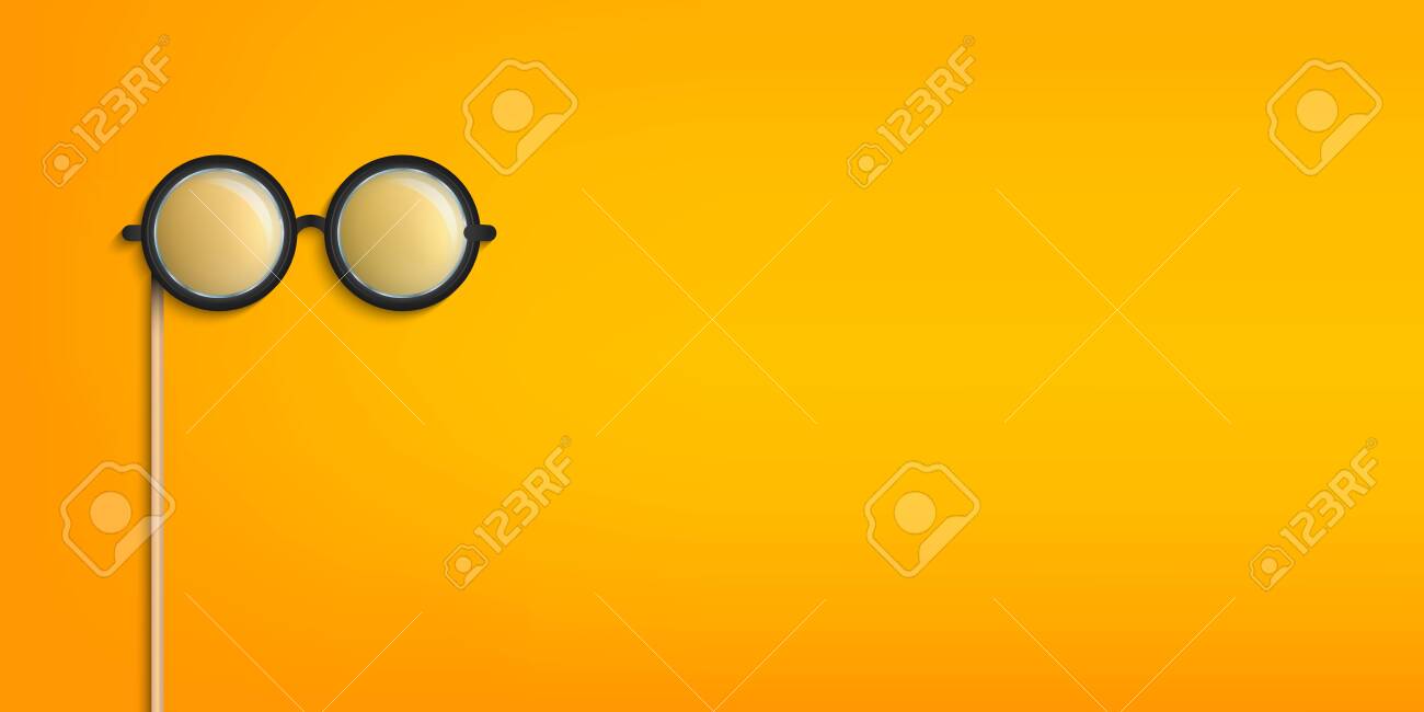 Creative Illustration Of Glasses Stick Eyeglasses Photobooth Stock Photo Picture And Royalty Free Image Image