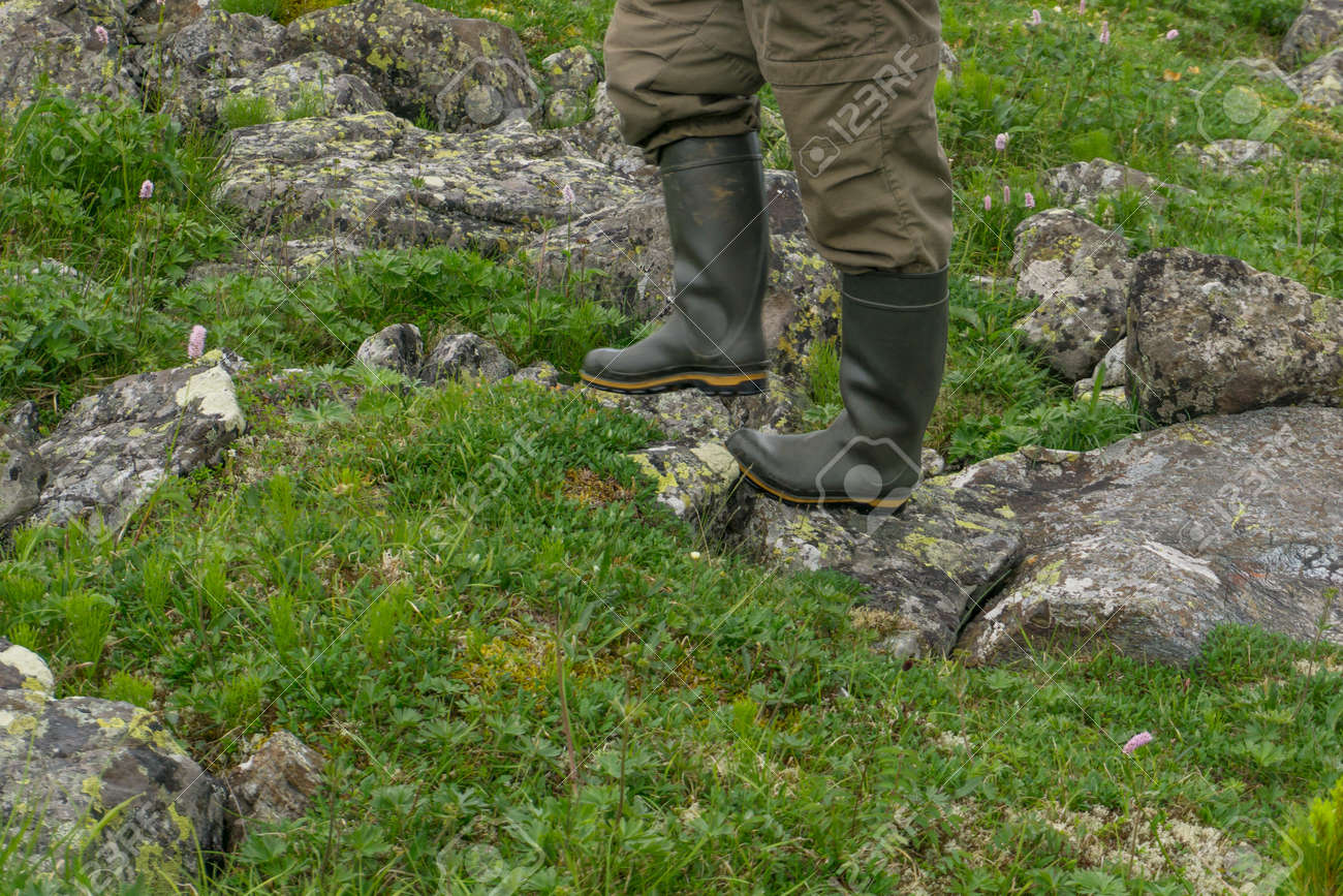 rubber boots hiking