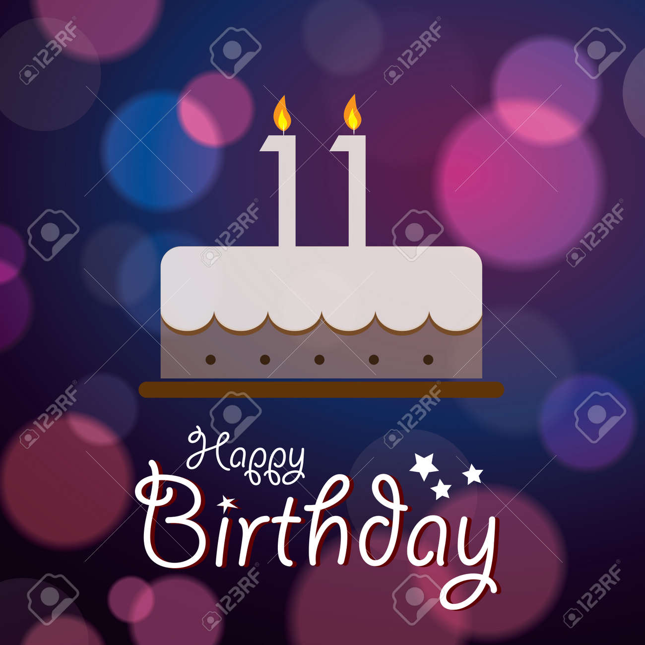 happy 11th birthday bokeh