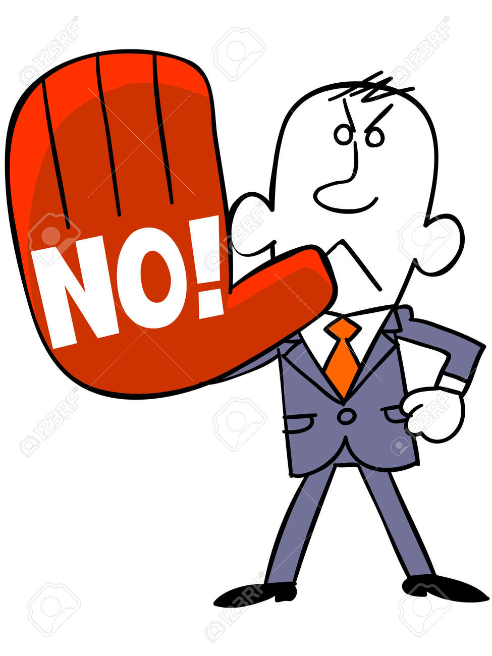 ビジネスマンを拒否します のイラスト素材 ベクタ Image 28415856