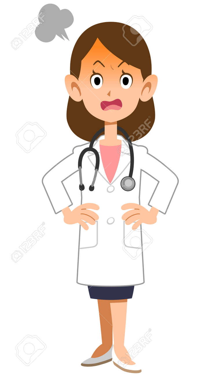 Angry Female Doctor Full Body Royalty Free SVG, Cliparts, Vectors, And  Stock Illustration. Image 138330547.