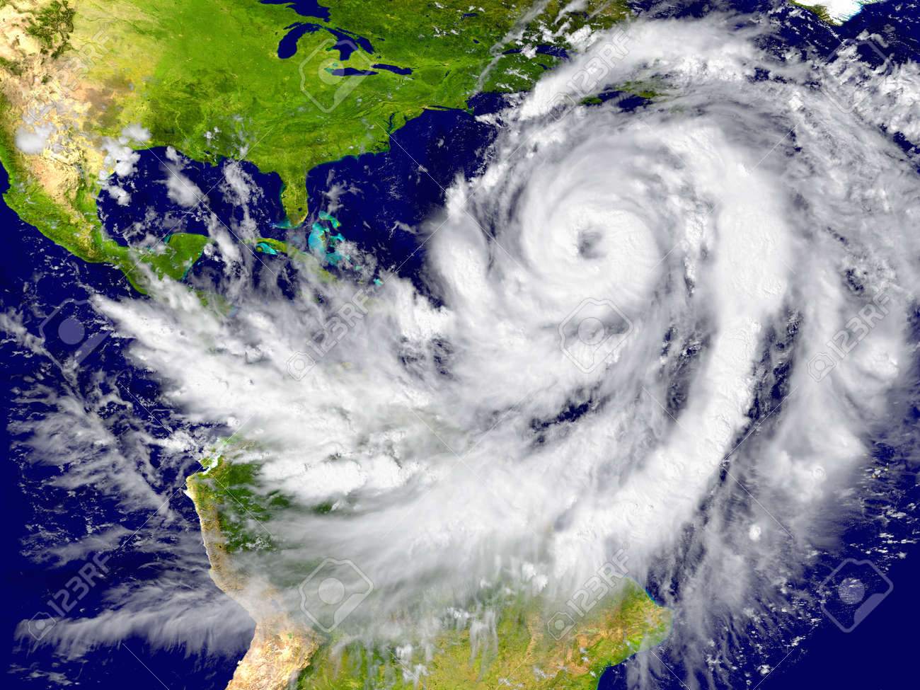 Enormous hurricane over the Atlantic. Elements of this image furnished by NASA - 39374805 Enormous hurricane over the Atlantic. Elements of this image furnished by NASA - 39374805